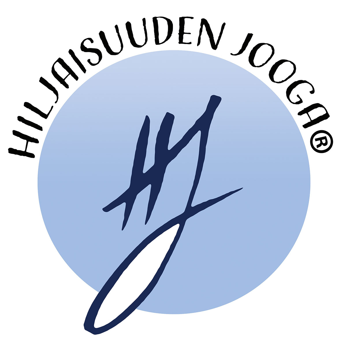 Kuvassa Hiljaisuuden joogan logo.