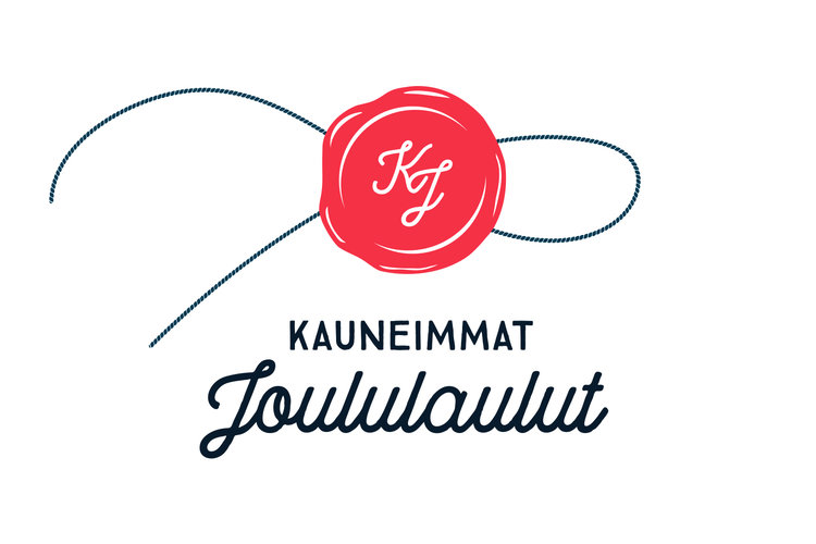 Kauneimmat Joululaulut -logo, jossa on kaunokirjaimilla teksti